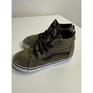 Vans Sk8-Hi Olive Green Zip Back